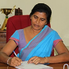 This is a small profile image of Sriyani Wickramasinghe next to her quote.